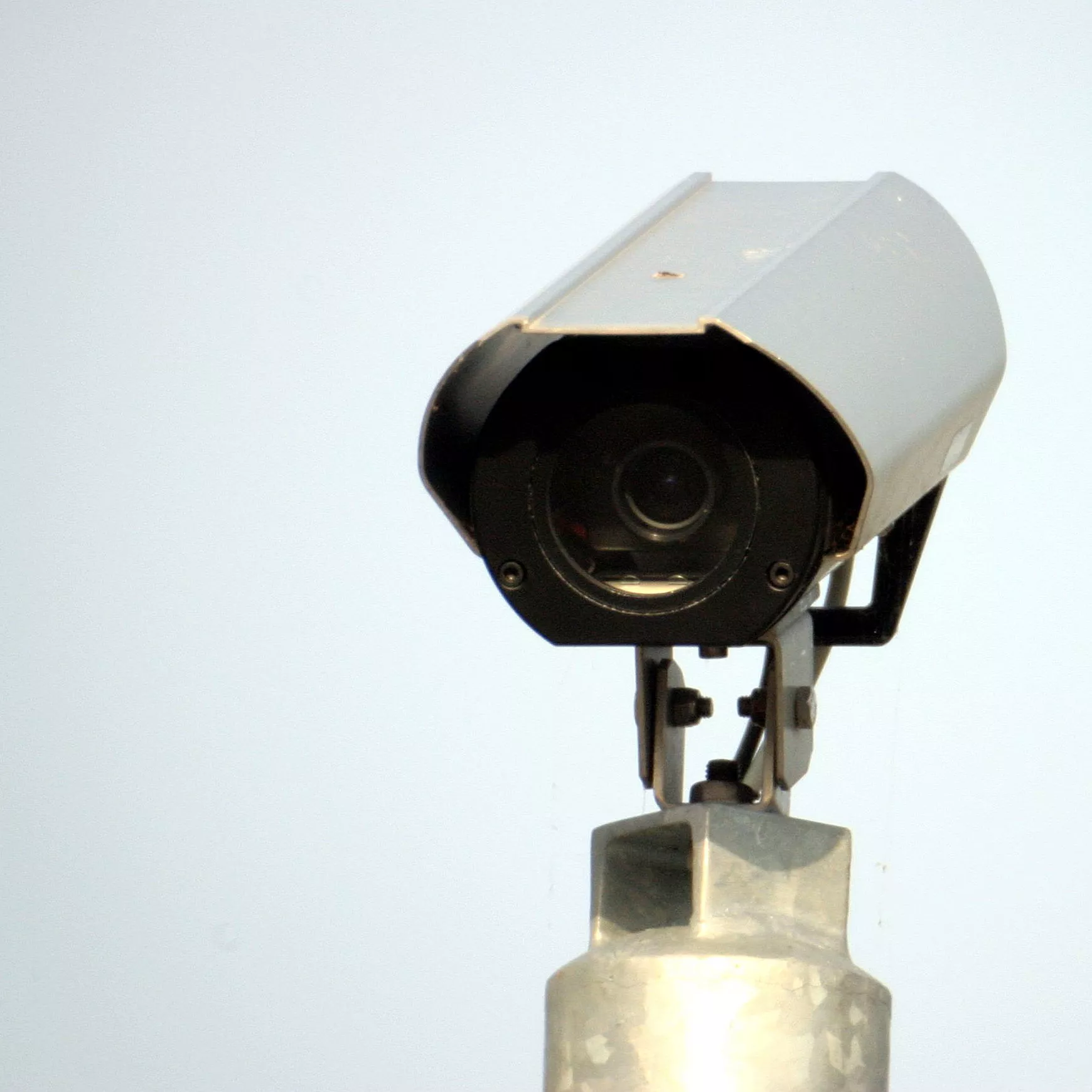 A security camera pointing at the camera